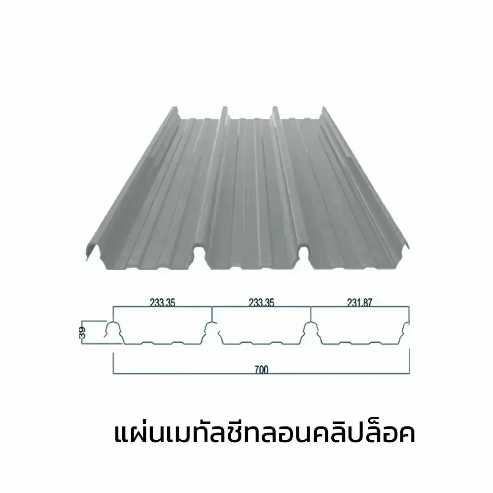 เมทัลชีทลอนคลิปล็อก