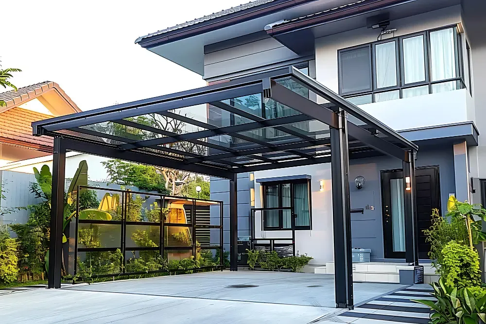 ต่อเติมหลังคาโรงรถ