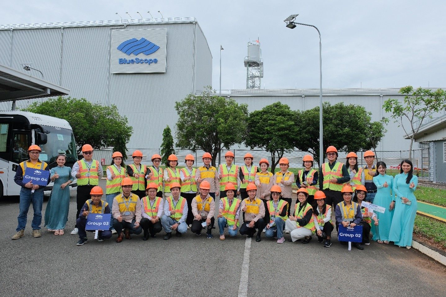 Participants of the HCMC Sustainable Business & Entrepreneur Development Program Visit NS BlueScope Vietnam