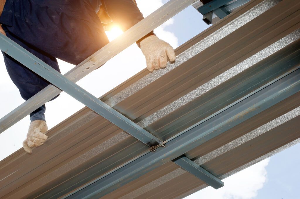 หลังคาโรงจอดรถ เมทัลชีทบลูสโคป แซคส์ คูล